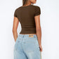 Square Neck Short Sleeve Tee