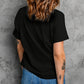 Women's Full Size HAPPY EASTER Graphic Black T-Shirt