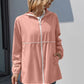 Zip Up Long Sleeve Hooded Watertight Jacket