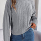 Hannah Lea Cable-Knit Turtleneck Sweater 🦋