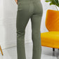 Women's Zenana Clementine Full Size High-Rise Bootcut Jeans in Olive