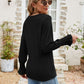 Pretty Purples Eyelet V-Neck Smocked Flounce Sleeve Blouse