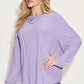 Basic Bae Full Size Ribbed Round Neck Long Sleeve T-Shirt