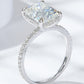 Women's 4 Carat Moissanite 4-Prong Side Stone Ring