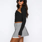 Beauteous Cutout Raglan Sleeve Bolero and Tube Top