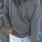 Full Size Dropped Shoulder Long Sleeve Hoodie with Pocket