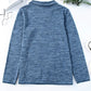 Women's Full Size Heathered Quarter-Zip Sweatshirt