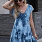 Women's NovaAnna Tie-Dye Ruffle Hem Dress