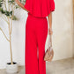 Ruffled Off-Shoulder Jumpsuit