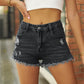 Women's Full Size Maia Raw Hem Distressed Denim Shorts
