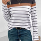 Striped Round Neck Long Sleeve T-Shirt