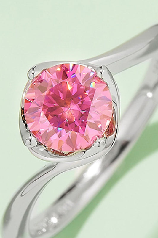 1 Carat Moissanite 925 Sterling Silver Solitaire Ring 💜