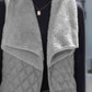 Full Size Open Front Collared Vest