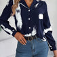Printed Collared Neck Button Up Shirt