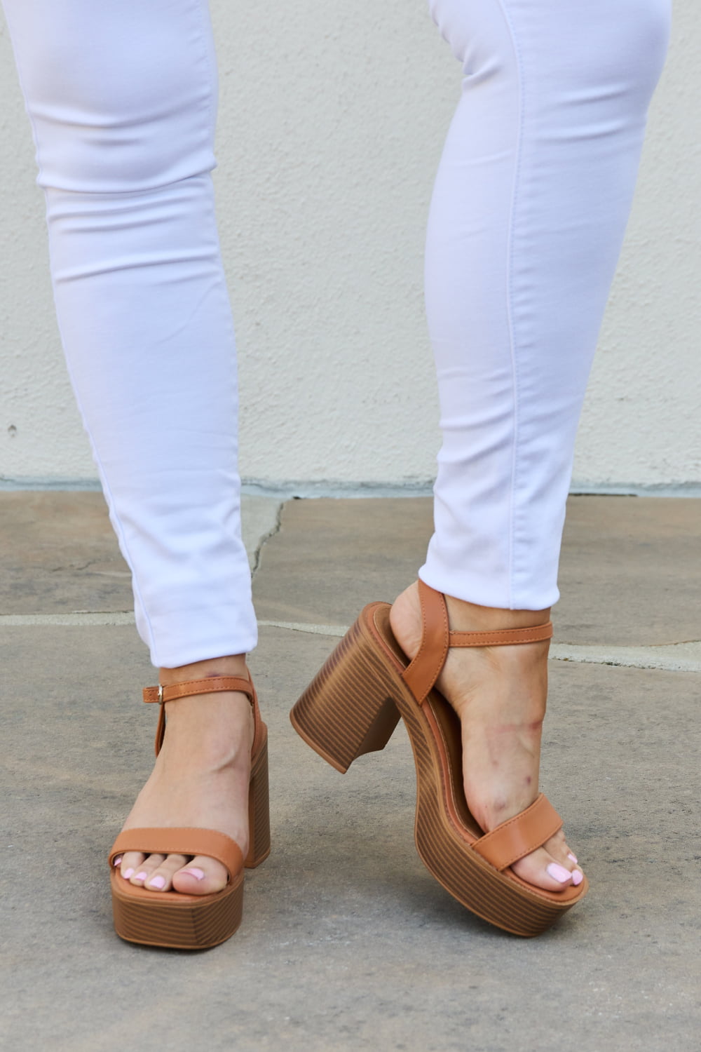 Weeboo Feel It Platform Heel Sandals *