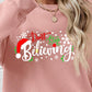 CHRISTMAS THEMED Letter Graphic Long Sleeve Sweatshirt