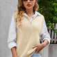 Quarter-Zip Ribbed Sweater Vest