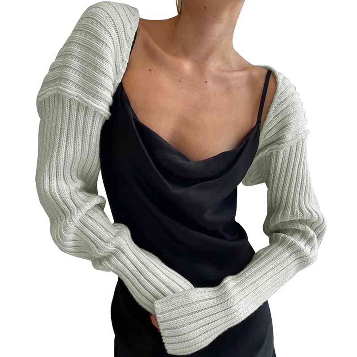 Long Sleeve Knit Bolero Cardigan