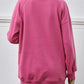 Round Neck Drop Shoulder Long Sleeve Sweatshirt