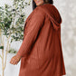 Basic Bae Full Size Ribbed Open Front Long Sleeve Cardigan