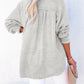 Full Size Buttoned Long Sleeve Blouse