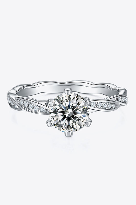 1 Carat Moissanite 925 Sterling Silver Ring 💜