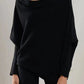 Full Size Boat Neck Batwing Sleeve Knit Top