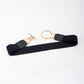 Circle Shape Buckle Zinc Alloy Buckle PU Leather Belt