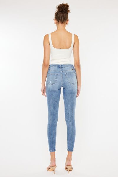 Kancan High Waist Cat's Whiskers Skinny Jeans *