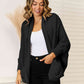 Open Front  Cardigan with Pockets
