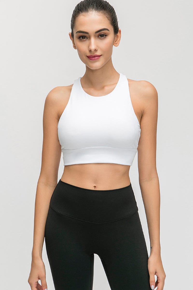 LB&M Style Halter Keyhole Sports Bra