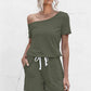 SavannahJayJumpers One Shoulder Tie Waist Romper