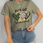 Lucky Clover Round Neck Short Sleeve T-Shirt