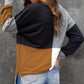 Color Block Round Neck Sweatshirt
