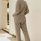 Buttoned Drop Shoulder Pocket Jumpsuit