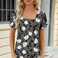 Square Neck Short Sleeve T-Shirt