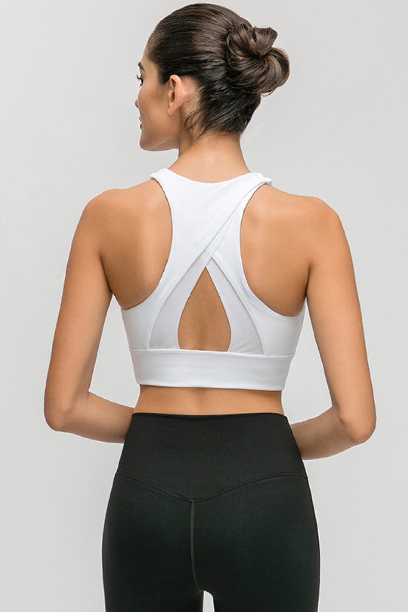 LB&M Style Halter Keyhole Sports Bra