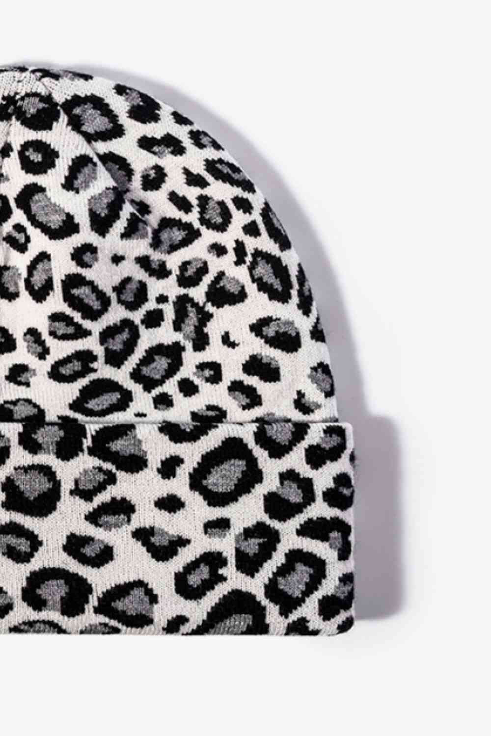 CHIC HATZ Leopard Pattern Hat Cuffed Beanie