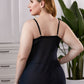 Women's IntimatelyYou Lace Splicing Mesh Plus Size Lingerie