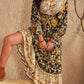 V-Neck Smocked Balloon Sleeve Dress