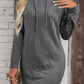 CozyWonders Full Size Drawstring Hooded Sweater Dress