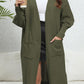Open Front Dropped Shoulder Cardigan