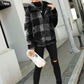 Kinsley Natalie Plaid Zip-Up Collared Jacket