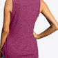 CHICbabe Full Size Curved Hem Square Neck Tank