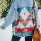 Full Size Collared Neck Dropped Shoulder Denim Jacket