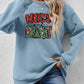 Christmas Themed MERRY AND BRIGHT Long Sleeve Sweatshirt