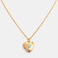 Zircon Heart Shape 14K Gold-Plated Pendant Necklace