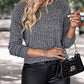 Round Neck Long Sleeve Knit Top