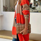 Contrast Open Front Long Sleeve Cardigan
