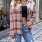 Outer Adventure Plaid Collared Neck Drop Shoulder Jacket